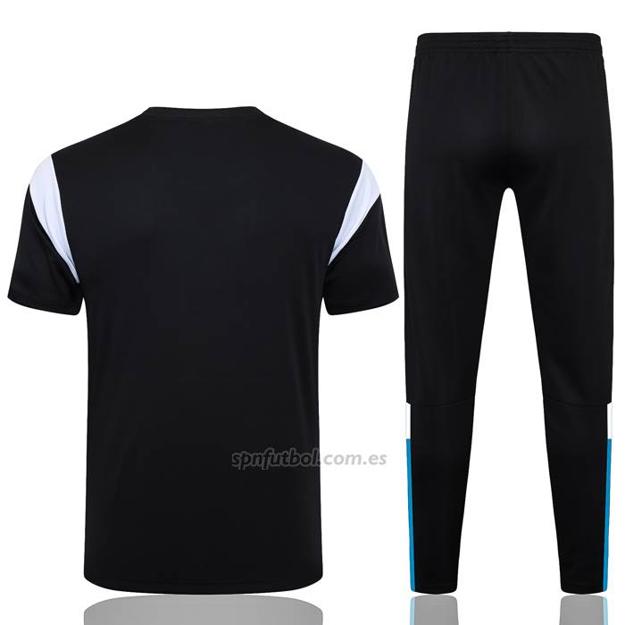 Chandal del Olympique Marsella Manga Corta 2023-2024 Negro
